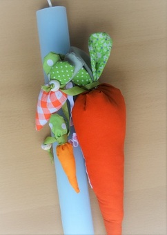 Horizontal carrotcandle